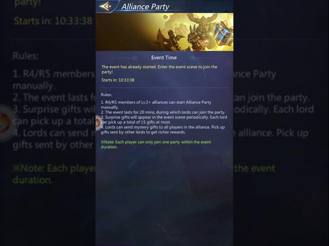 Puzzles and Conquest Alliance Party