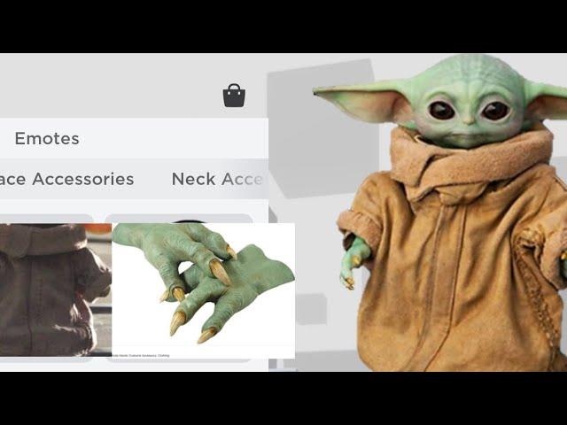 Making my ROBLOX account look like baby yoda