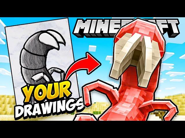 I Added YOUR Drawings into Minecraft! #5