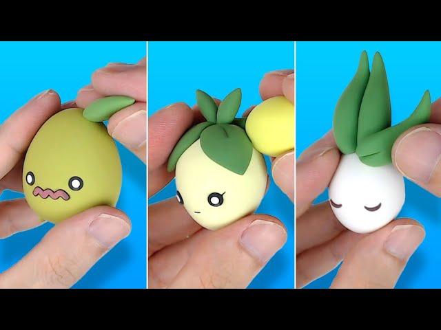 Pokémon Clay Art | Smoliv line(Dolliv, Arboliva) | Pokémon Scarlet & Violet