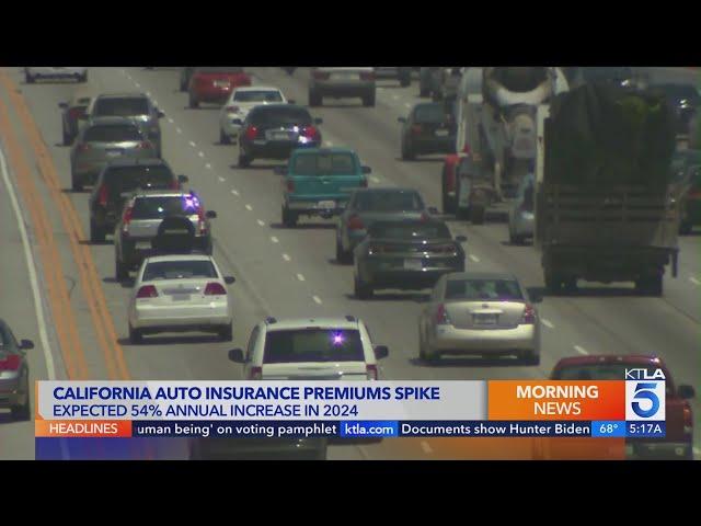 Auto insurance rates are soaring in California