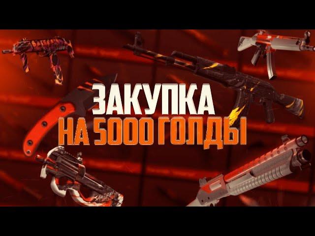 Закуп на 5000 голды в Standoff 2 | Прокачка инвентаря на 5000 голды!