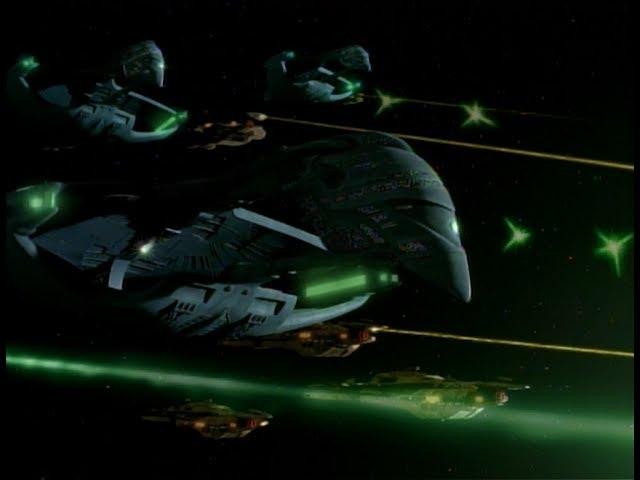 Romulan and Cardassian fleets attack the Dominion