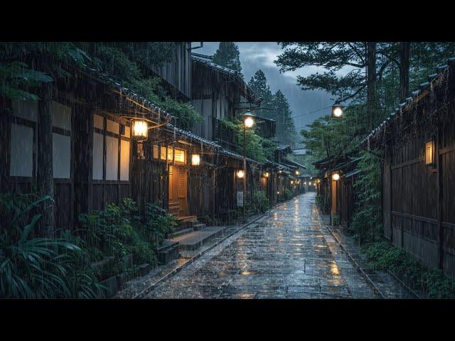 HEAVY RAIN to Fall Asleep Fast - Night Ambience for Relaxation