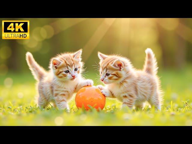 A Colorful Day Of Adorable Baby Animals Playing With Relaxing Piano Music (Colorfully Dynamic)