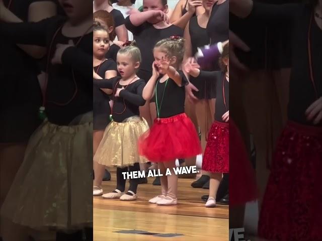 Little girl looks for her family in the crowd 