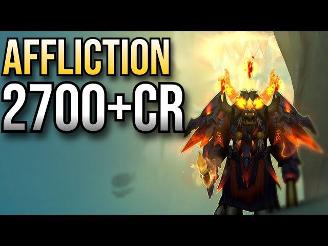 2700CR AFFLICTION WARLOCK SOLO SHUFFLE GAMES | WoW Arena