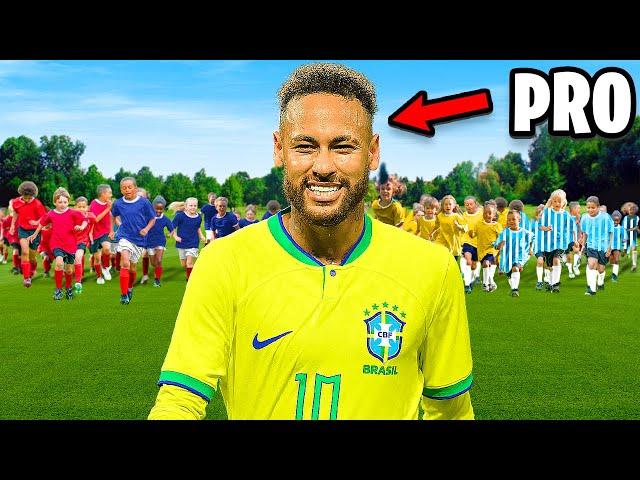 1 Pro vs 100 Kid Footballers