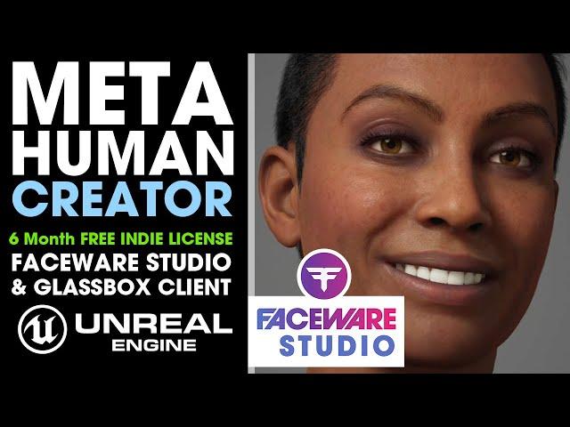 6 Month Free Faceware Studio License + Glassbox Live Client plugin for MetaHuman Testing + TUTORIAL