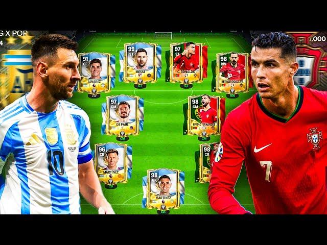 Argentina X Portugal - Best Special X Squad Builder! Ronaldo X Messi - FC Mobile