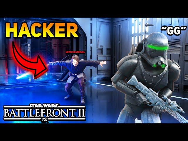 HACKER BREAKS Star Wars Battlefront 2 Heroes Vs Villains Game! Funny Moments - Battlefront 2