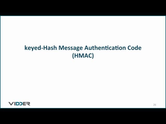 Keyed-Hash Message Authentication Code (HMAC)