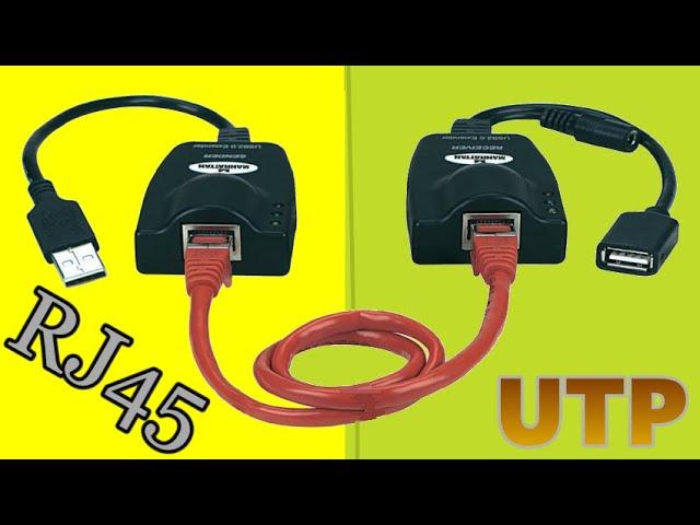 USB UTP Extender Adapter Over Single RJ45