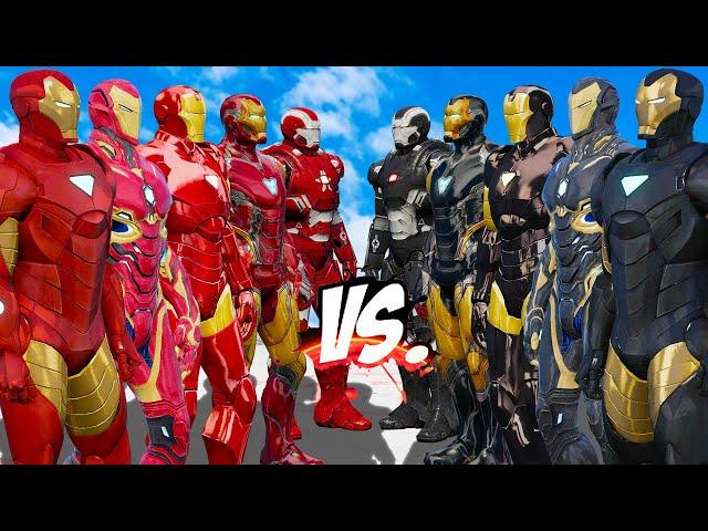 TEAM IRON MAN VS TEAM BLACK IRON MAN - EPIC SUPERHEROES WAR