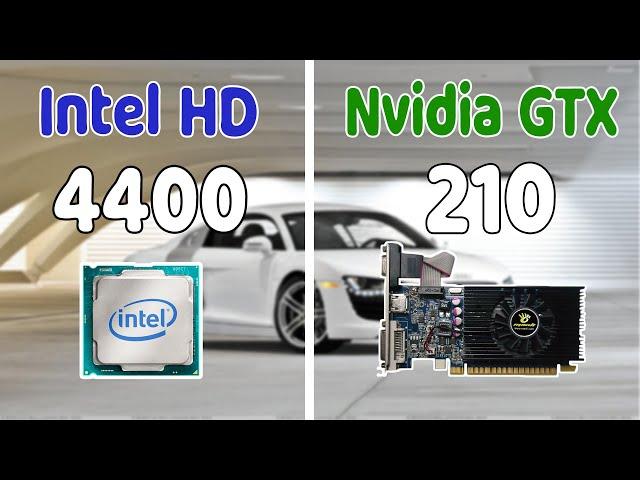 Intel HD 4400 VS Nvidia GT210 Graphics Comparison GTA V Benchmark