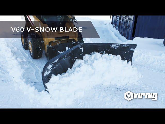 V60 V-Snow Blade - Skid Steer Attachment