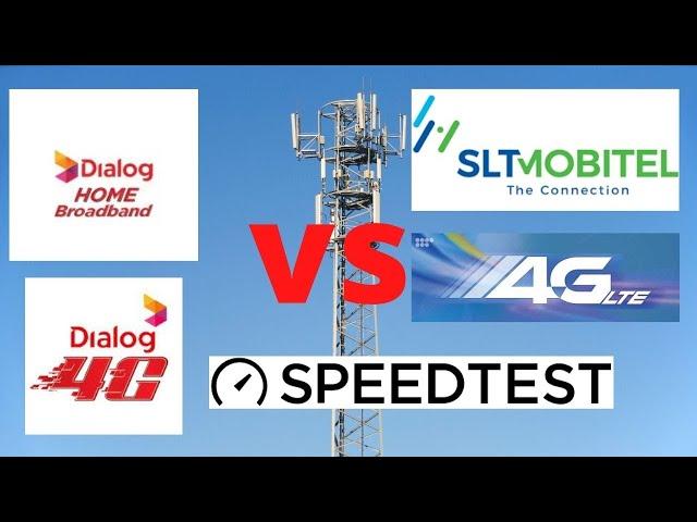 dialog 4g vs slt 4g speed test sri lanka /sinhala