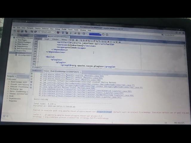 Error. Failed to execute goal org.apache.maven.plugin:maven war-plugin:2.3:war Apache, Ubuntu