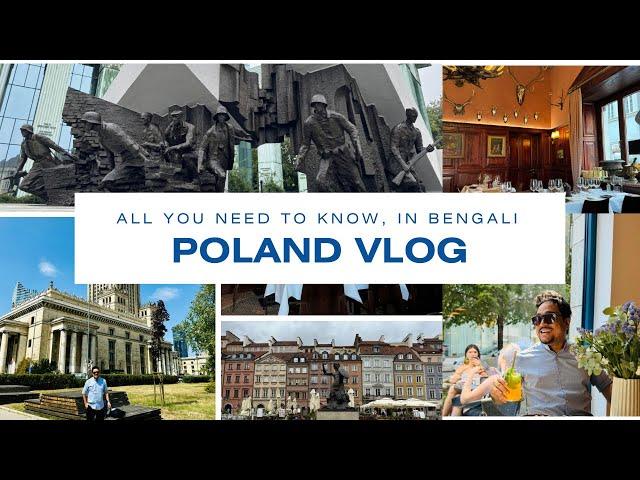 Warsaw, Poland Vlog | Places to See, Eat At, Travel By | All You Need to Know in Bengali