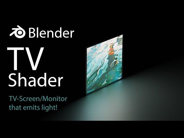 Blender: How to make an image/video look like a TV screen that actually emits light!