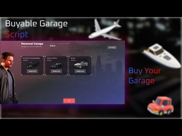 FiveM Advanced Purchasable Physical Garage System - Advanced Garage System FiveM | FiveM-Store.com