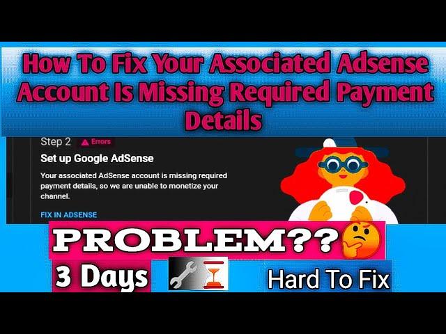 HOW TO FIX YOUR ASSOCIATED ACCOUNT IS MISSING REQUIRED PAYMENT DETAILS. @dyozapearlvlogs