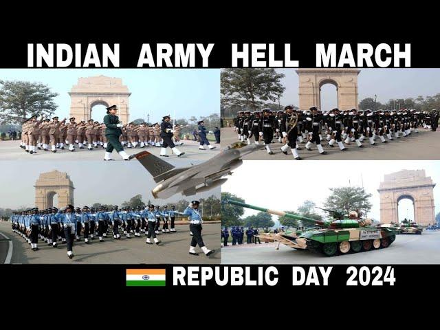 Indian Army Hell March || 2024 || India's Republic Day Parade || Debdut YouTube