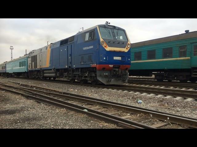 ТЭП33А и ТЭ33А с пассажирскими поездами/TE33A and TE33A diesel locomotive with passenger trains.2021