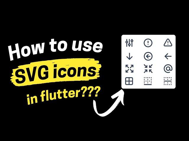 How to use svg icons in flutter? || svg icon in flutter || flutter_svg package || #technicalencoder