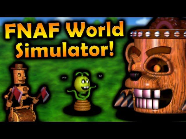 You can play as the ENEMIES?! - FNAF World Simulator - Part 1