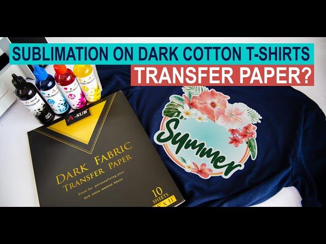 Can I Use Transfer Paper for Sublimation? How to do Sublimation on Dark Cotton T-Shirts {FREE PNG}