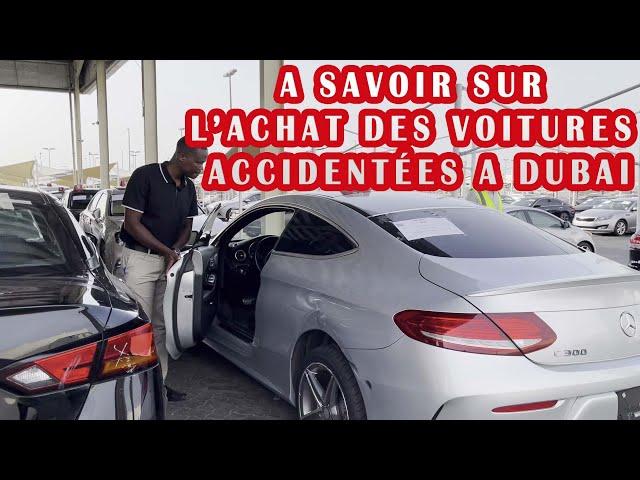 LES 3 ETAPES OBLIGATOIRE DANS L'ACHAT DES VOITURE ACCIDENTÉE A DUBAI