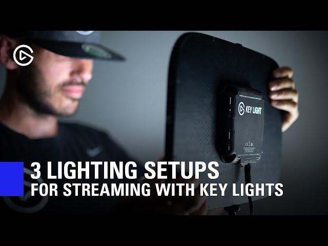 3 Lighting Setups for Streaming with Elgato Key Lights