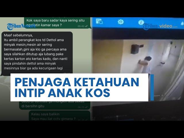 Viral Penjaga Kos Mengintip Anak Kosan Mandi Lewat Jendela, Terekam CCTV Berdalih Pindah Mesin Air