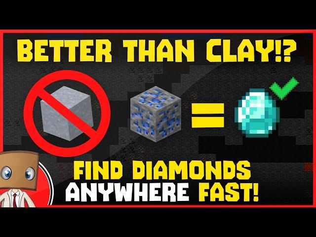 Better than clay!? Find diamonds in Minecraft FAST!