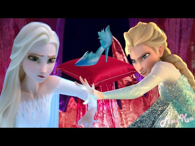 Two Elsa FIGHTING - for the slipper ?