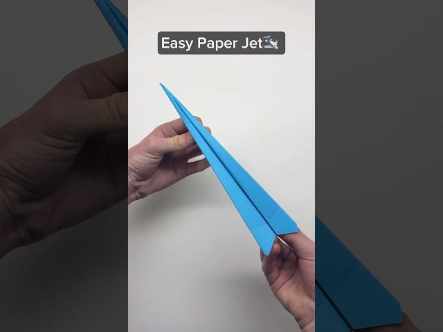 How to Make an Easy Paper Jet That Flies REALLY Far #shorts