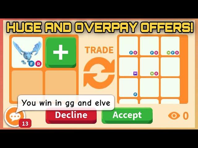  OMG!! PEOPLE ALWAYS GIVE WIN TRADE!! LATEST HUGE AND OVERPAY OFFERS FOR FROST DRAGON! in #adoptme