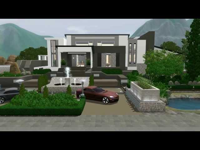 The SIMS 3 Modern Mansion : No Custom Content (Hidden Springs)