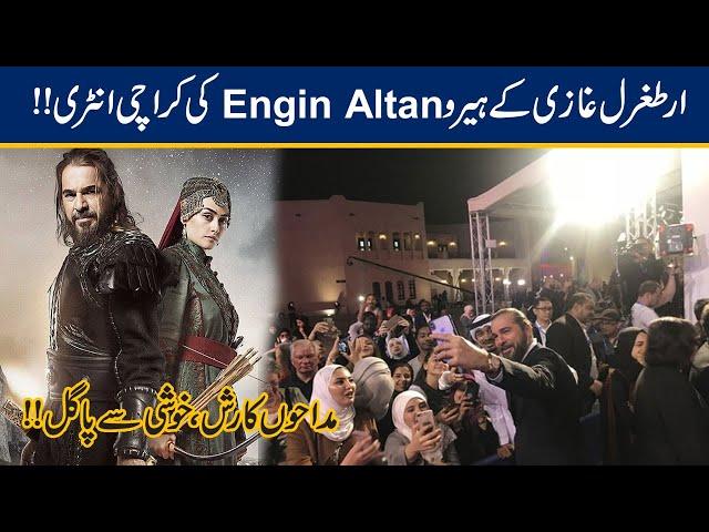 Exclusive! Ertugrul Actor Engin Altan In Karachi, Huge Fans Rush