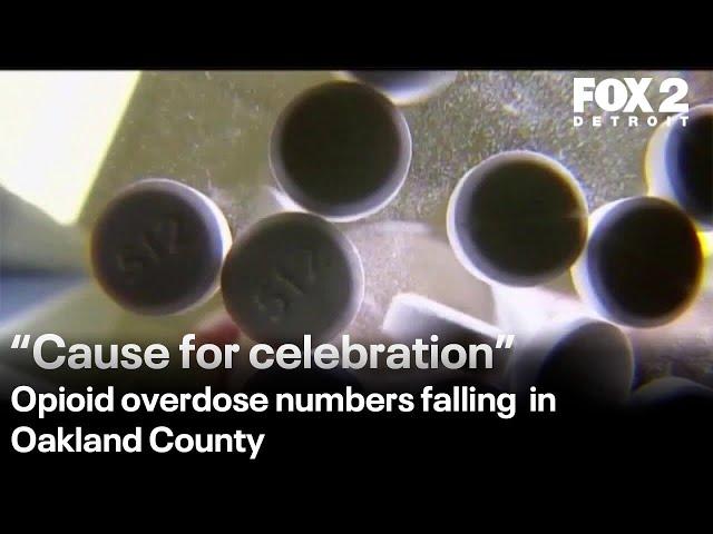 Opioid overdose numbers falling in Oakland County