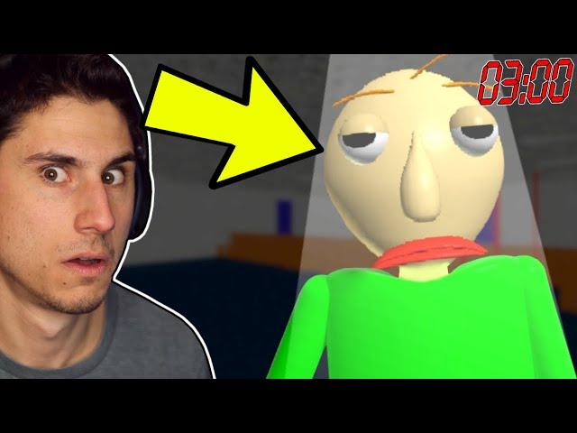 DON'T PLAY Baldi's Basics at 3AM! | Baldi's Basics