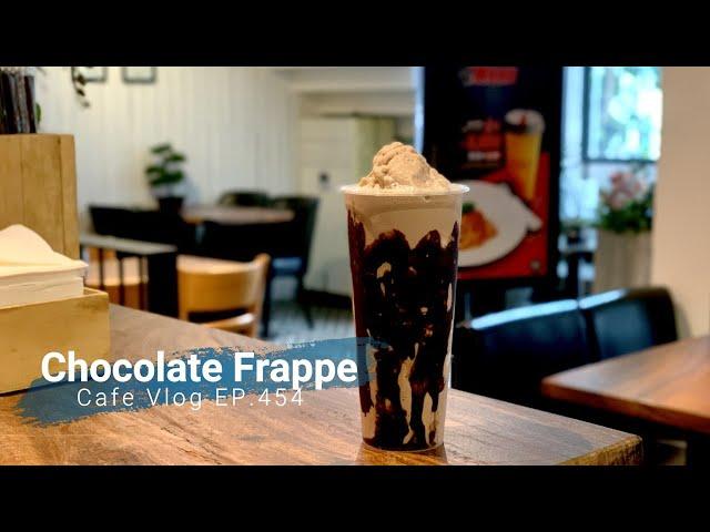 Cafe Vlog EP.454 | Chocolate Frappe | Frappe recipe | Taste with new drinks | Large size