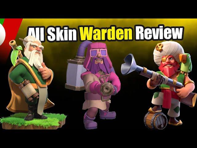 all skin Warden review #clashwithtai #TAIGaming #ClashofClans