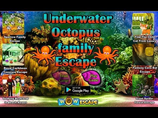 Wow Underwater Octopus Family Escape Walkthrough [WowEscape]