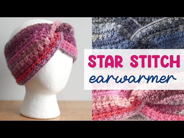 Easy STAR STITCH Ear Warmer