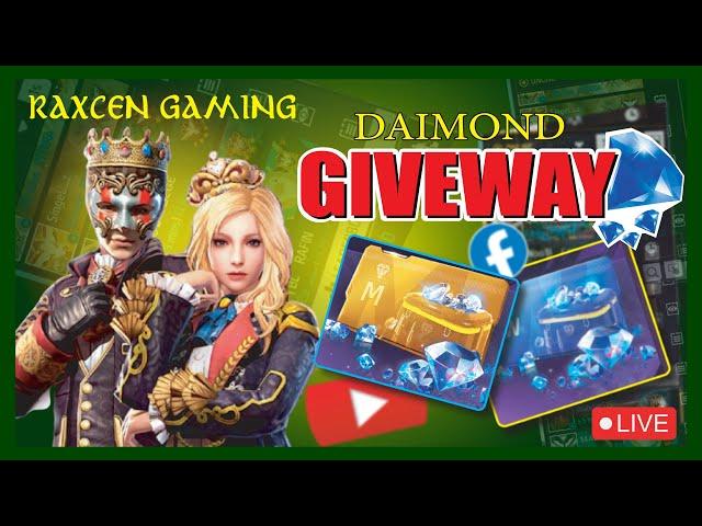 FREE FIRE LIVE GIVEAWAY CUSTOM ROOM | FF LIVE DIAMOND GIVEAWAY