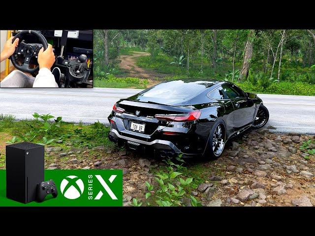 Forza Horizon 5 (Xbox Series X) BMW M8 Competition | Steering Wheel Gameplay