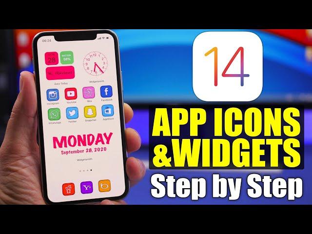 iOS 14 Home Screen Setup - Custom App ICONS & Widgets (Step by Step)