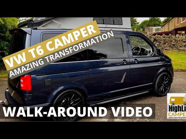 VW T6 Camper Conversion Walk-Around (HUGE Transformation!)